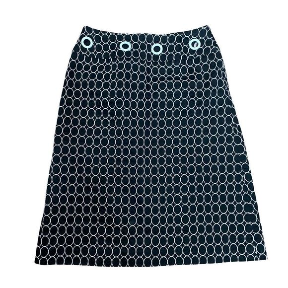 Carlisle Black Geometric A Line Skirt - Picture 1 of 4